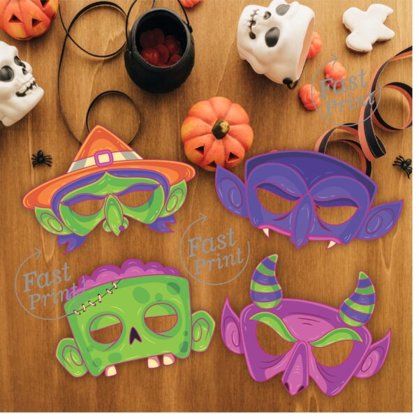 Kit máscaras Halloween GRATIS