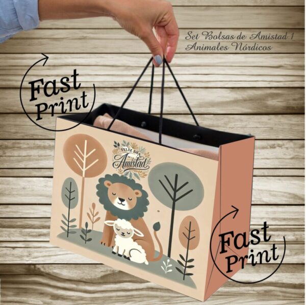 Bolsas Día del Amigo - Animalitos Nórdicos - Imagen 5
